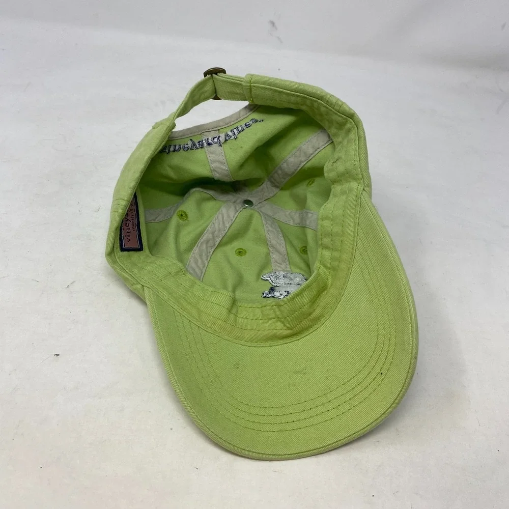 Vineyard Vines Adult‎ Unisex Georgia Whale Logo Baseball Hat Strapback Green
